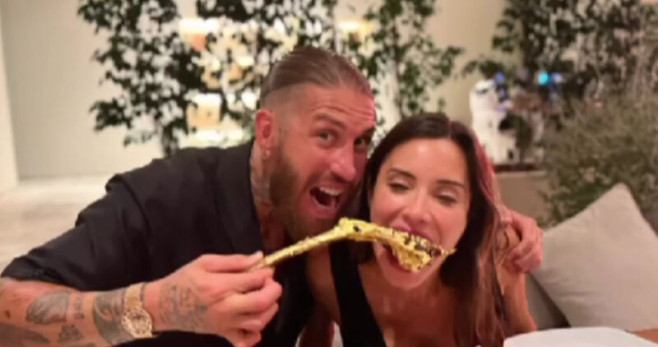 Pilar Rubio y Sergio Ramos comiendo un chuletón / REDES