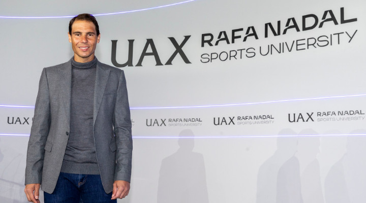 Rafa Nadal, durante un evento de UAX Rafa Nadal Sports University / REDES