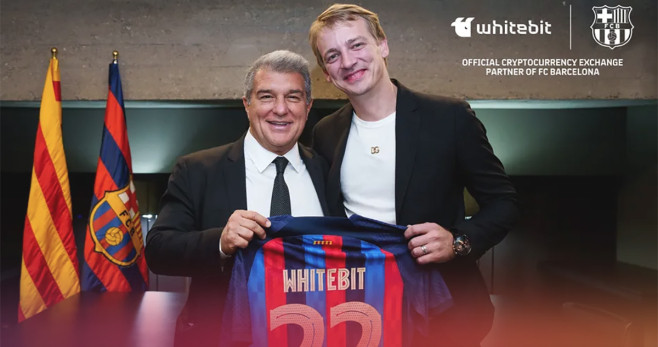 Whitebit, el nuevo patrocinador del Barça en el sector de las criptomonedas / FCB