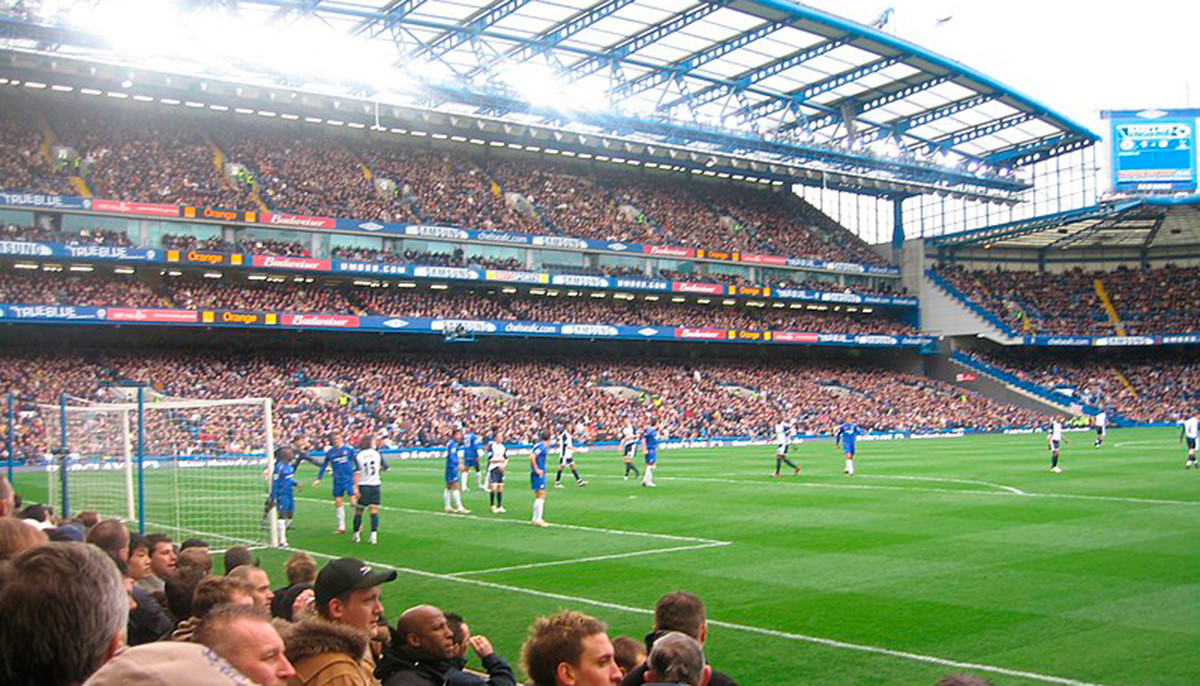 Stamford Bridge, estadio de la Premier League, durante un partido del Chelsea / EFE