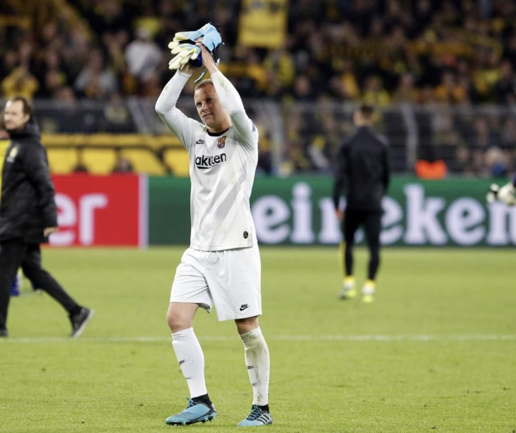 Una foto de Ter Stegen tras finalizar el Borussia Dortmund - Barça / FCB