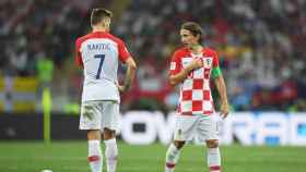 Ivan Rakitic y Luka Modric con Croacia en el Mundial / EFE