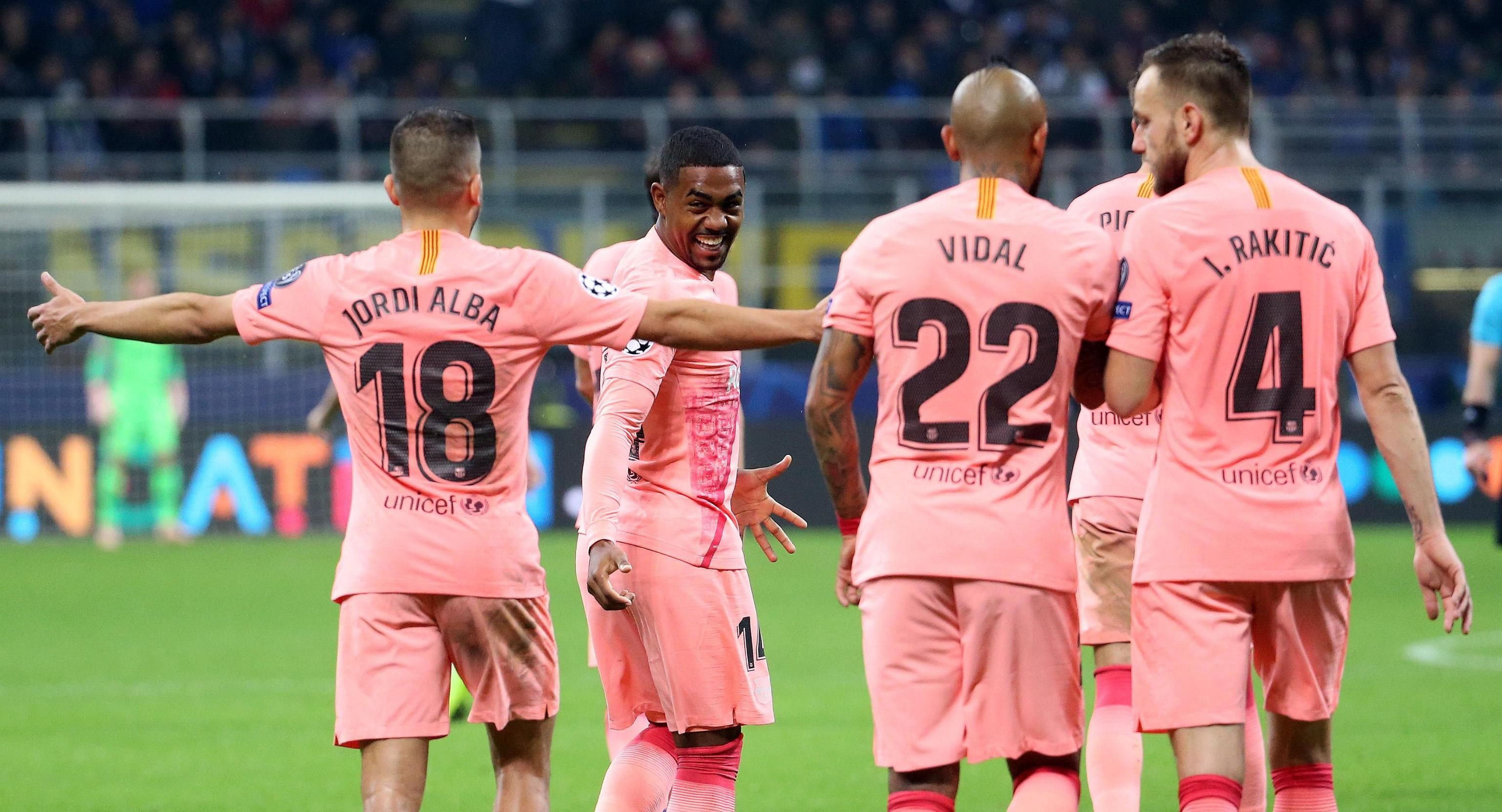 Malcom se reivindica en el Barça con un gol frente al Inter de Milán / EFE