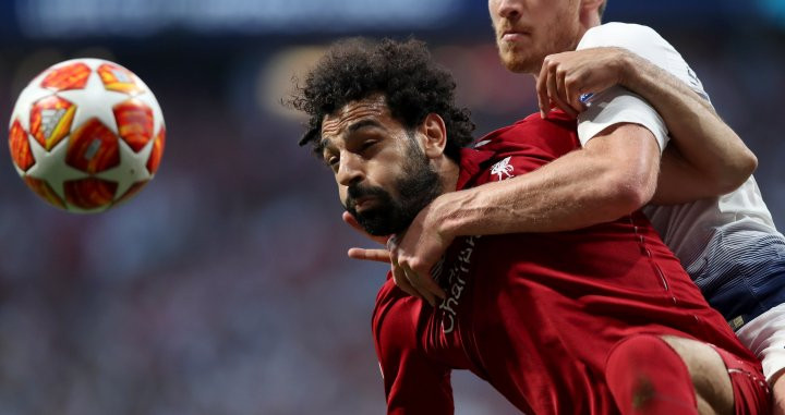 Una foto de mo Salah durante la final de la Champions League / EFE