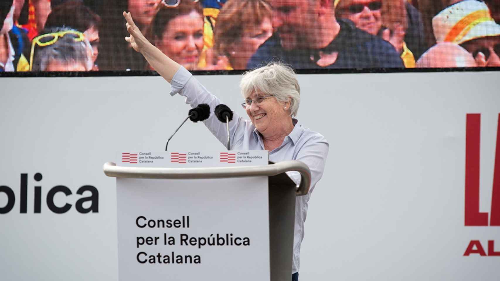 Clara Ponsatí, en un acto del Consell per la República / EUROPA PRESS