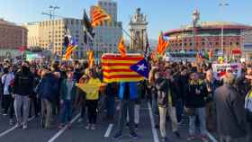 Imagen de la manifestación de los CDR contra el rey Felipe VI en Barcelona. Otoño caliente / CG