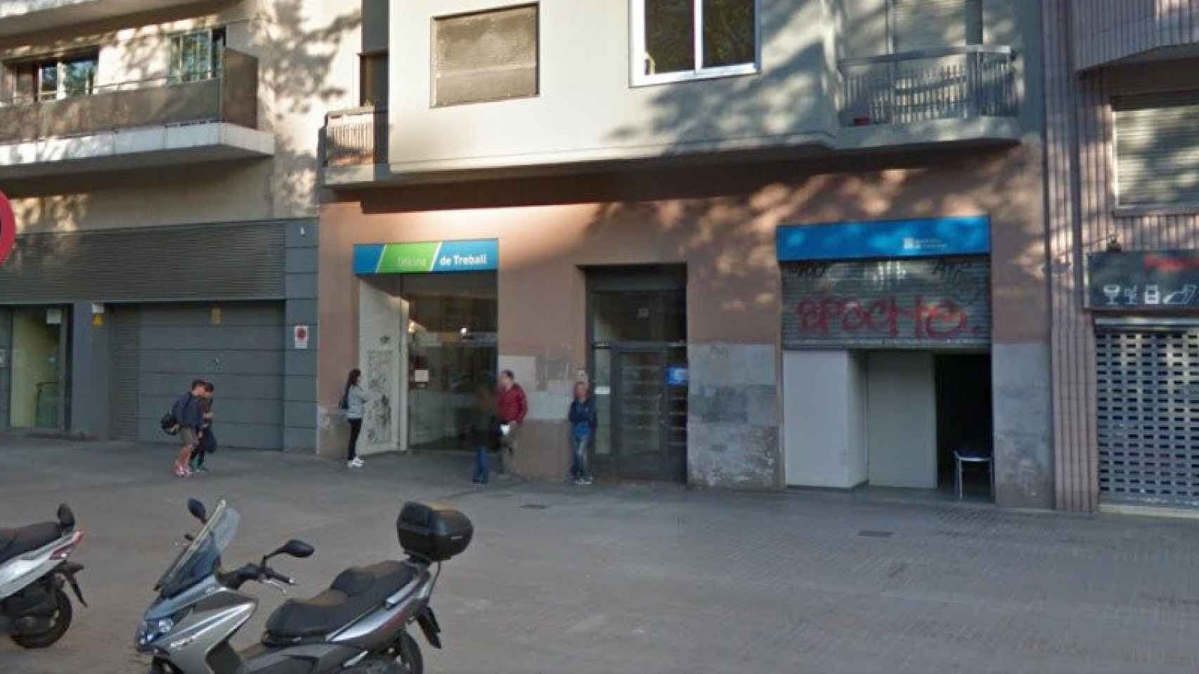 Oficina de Treball de la Generalitat en la Avenida de Roma de Barcelona.