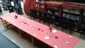 Imagen de una mesa en el Col·legi del Teatre de Barcelona / Cedida