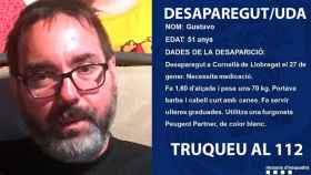 Gustavo, el hombre de 51 años desaparecido en Cornellà / MOSSOS D'ESQUADRA