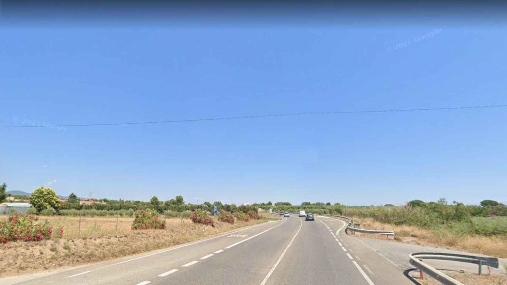 Punto kilométrico 2,4 de la carretera T-310, a la altura de Reus, donde ha ocurrido uno de los atropellos / GOOGLE MAPS