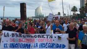 Manifestación de vecinos de La Barceloneta / CG