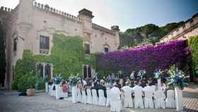 Imagen de una boda en la montaña de Montjüic / BARCELONA WEDDING