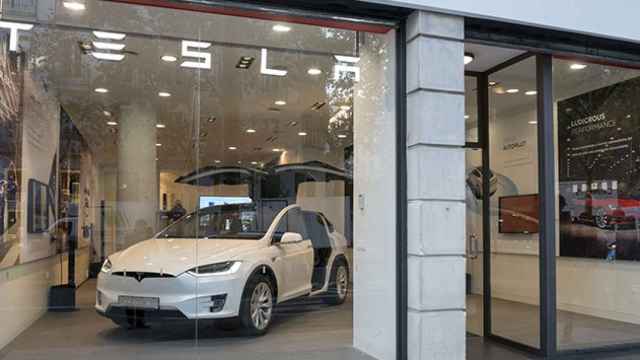 La tienda de Tesla en la calle Serrano de Madrid / EP