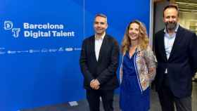 De izquierda a derecha: Jordi Arrufí, Joana Barbany y Joan Ramon Riera / MOBILE WORLD CAPITAL