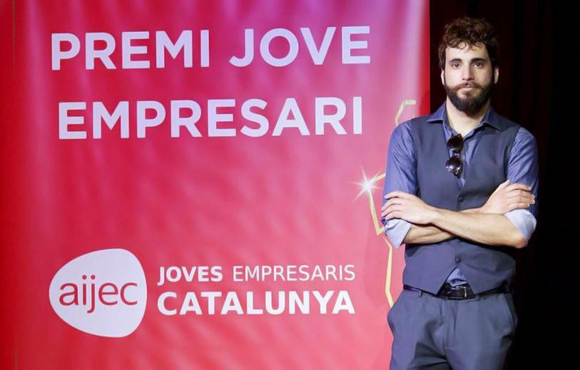 Josep Bergadà en el 'Premi Jove Empresari' de Cataluña