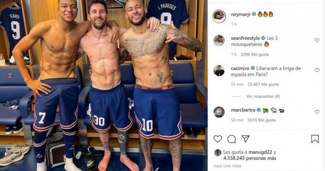 Neymar, Messi y Mbappé rompen los rumores de mala relación