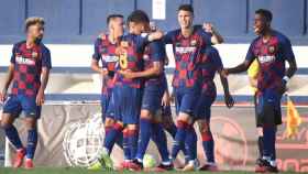 Gol de Monchu en el Barça B - Sabadell de playoff / FCB