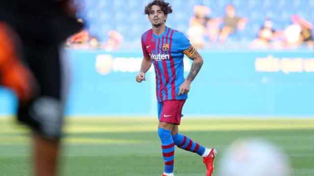 Collado jugando con el Barça contra el Nàstic / FC Barcelona