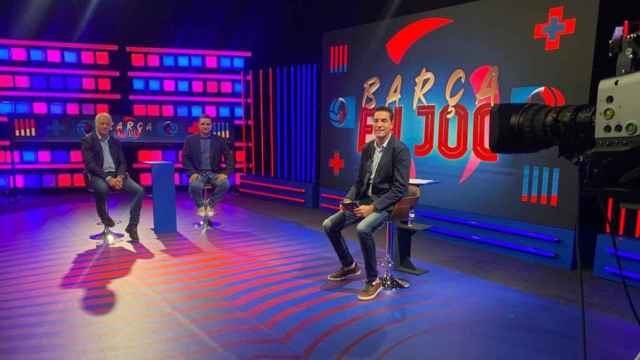 El estudio de Barça TV, durante un programa en la actual temporada / TWITTER