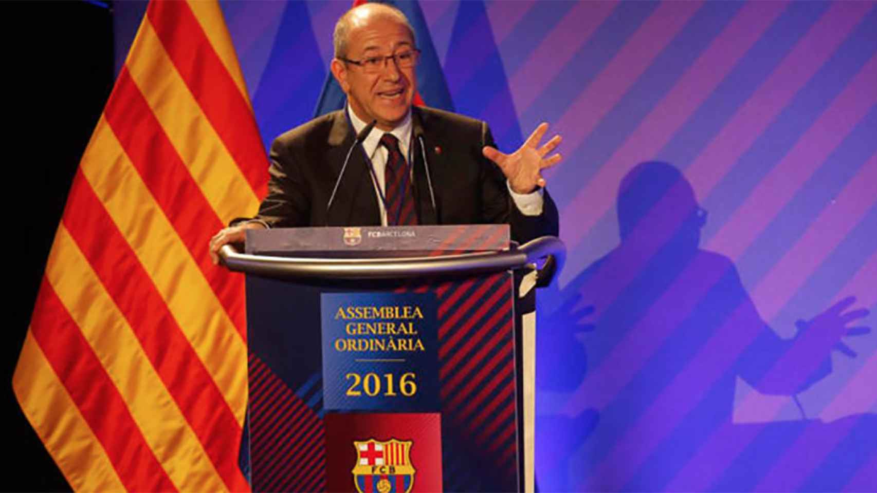 Manel Arroyo, durante un acto como directivo del FC Barcelona / FCB