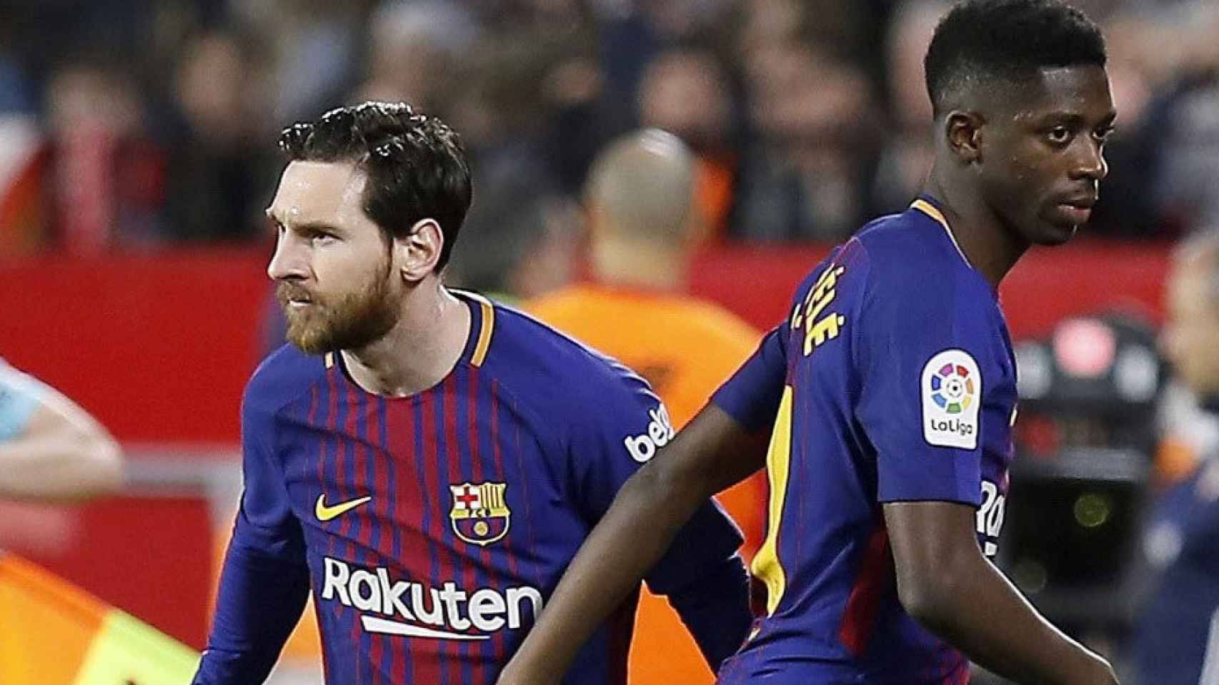 Messi sustituye a Dembelé el curso pasado | EFE