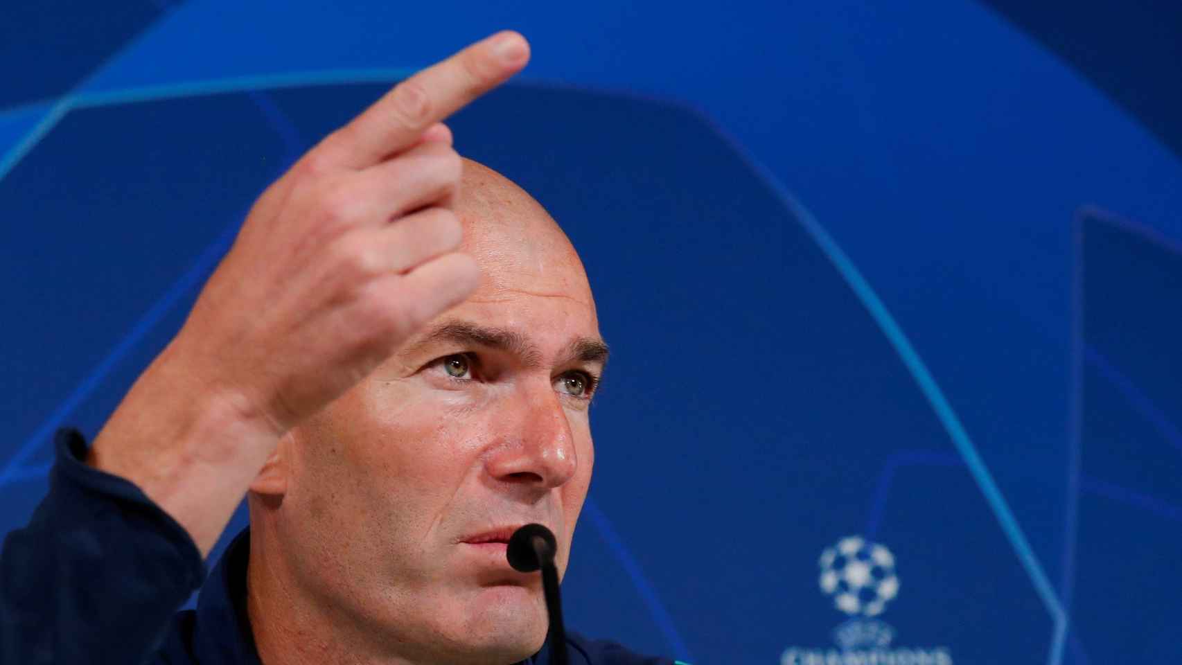 Zidane en la rueda de prensa previa al choque contra el Galatasaray / EFE