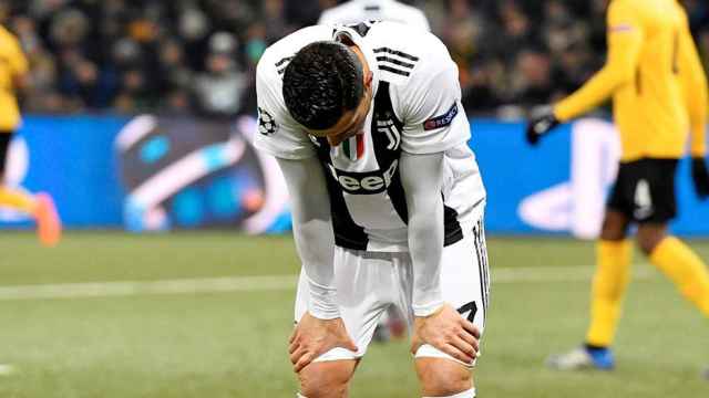 Cristiano Ronaldo, abatido en un partido con el Junventus / EFE