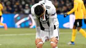 Cristiano Ronaldo, abatido en un partido con el Junventus / EFE