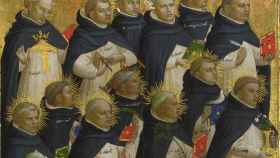Detalle de los 18 beatos dominicos representados en el retablo mayor de San Domenico en Fiésole. THE NATIONAL GALLERY, LONDRES