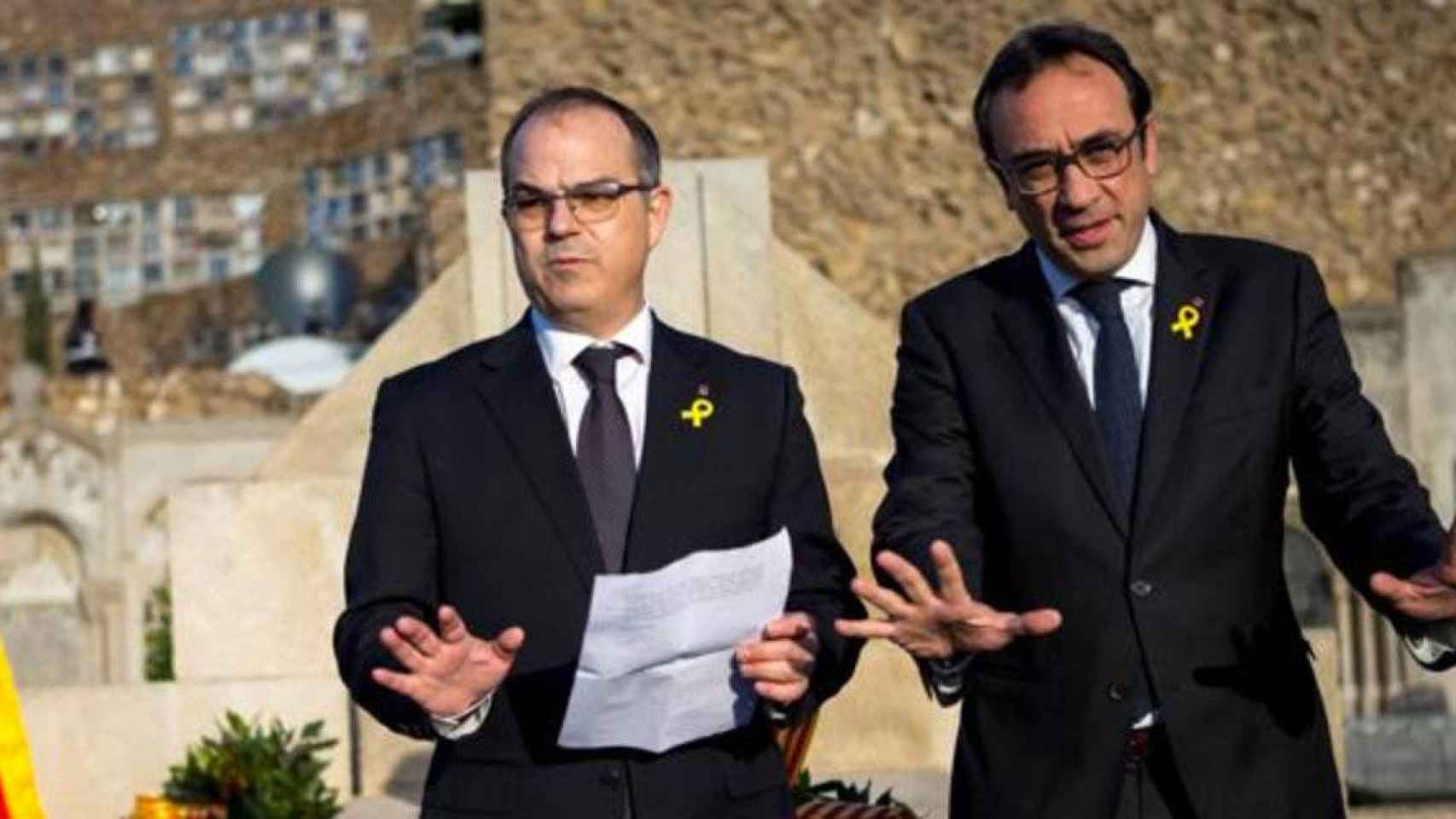 Josep Rull y Jordi Turull, rivales a pesar de formar parte del mismo partido, Junts per Catalunya / EFE