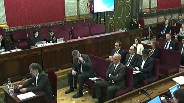 Sala del Tribunal Supremo durante el interrogatorio del presidente de Òmnium Cultural Jordi Cuixart / EUROPA PRESS