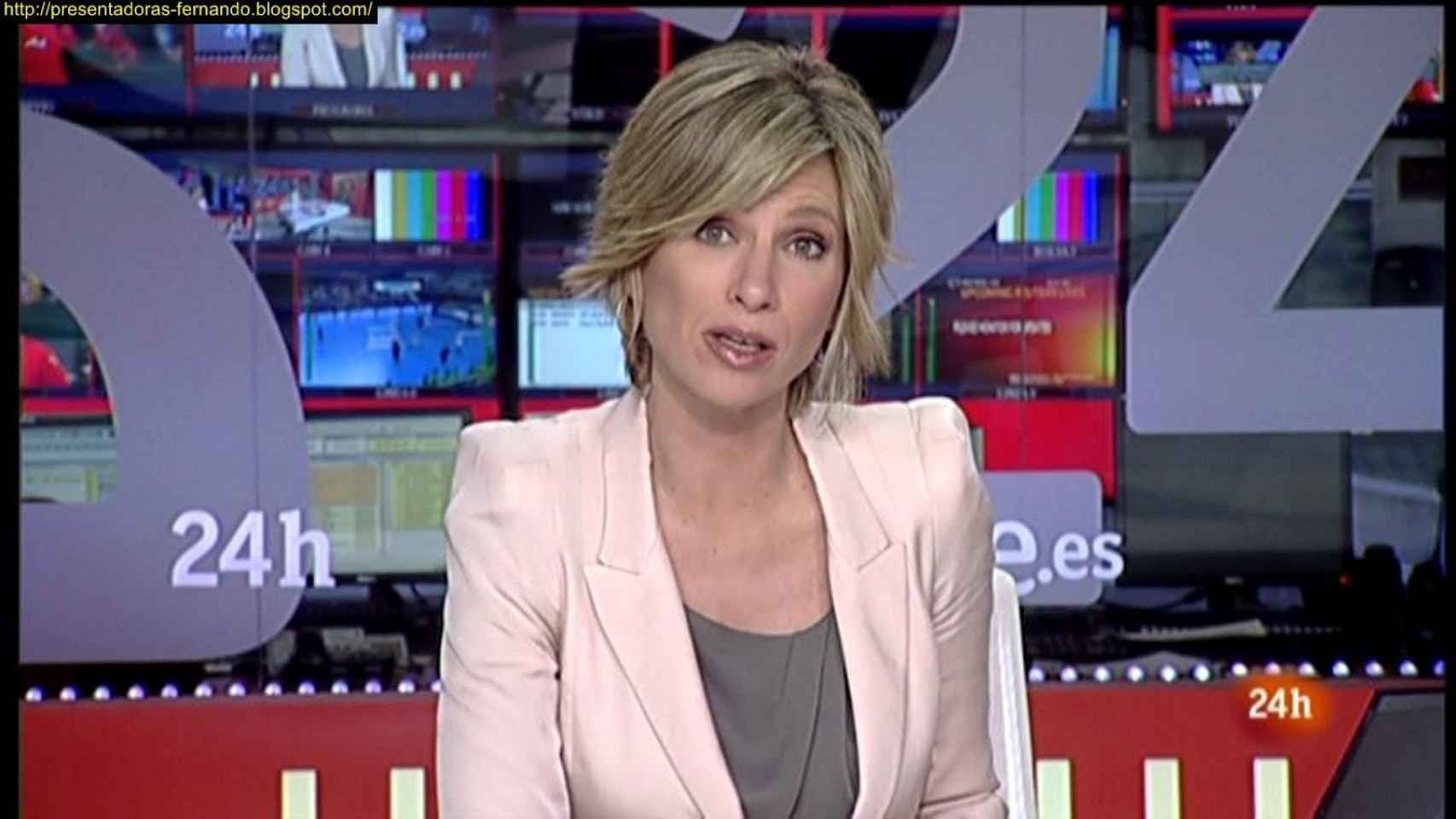 La periodista de TVE, Mercedes Martel, del Canal 24 Horas