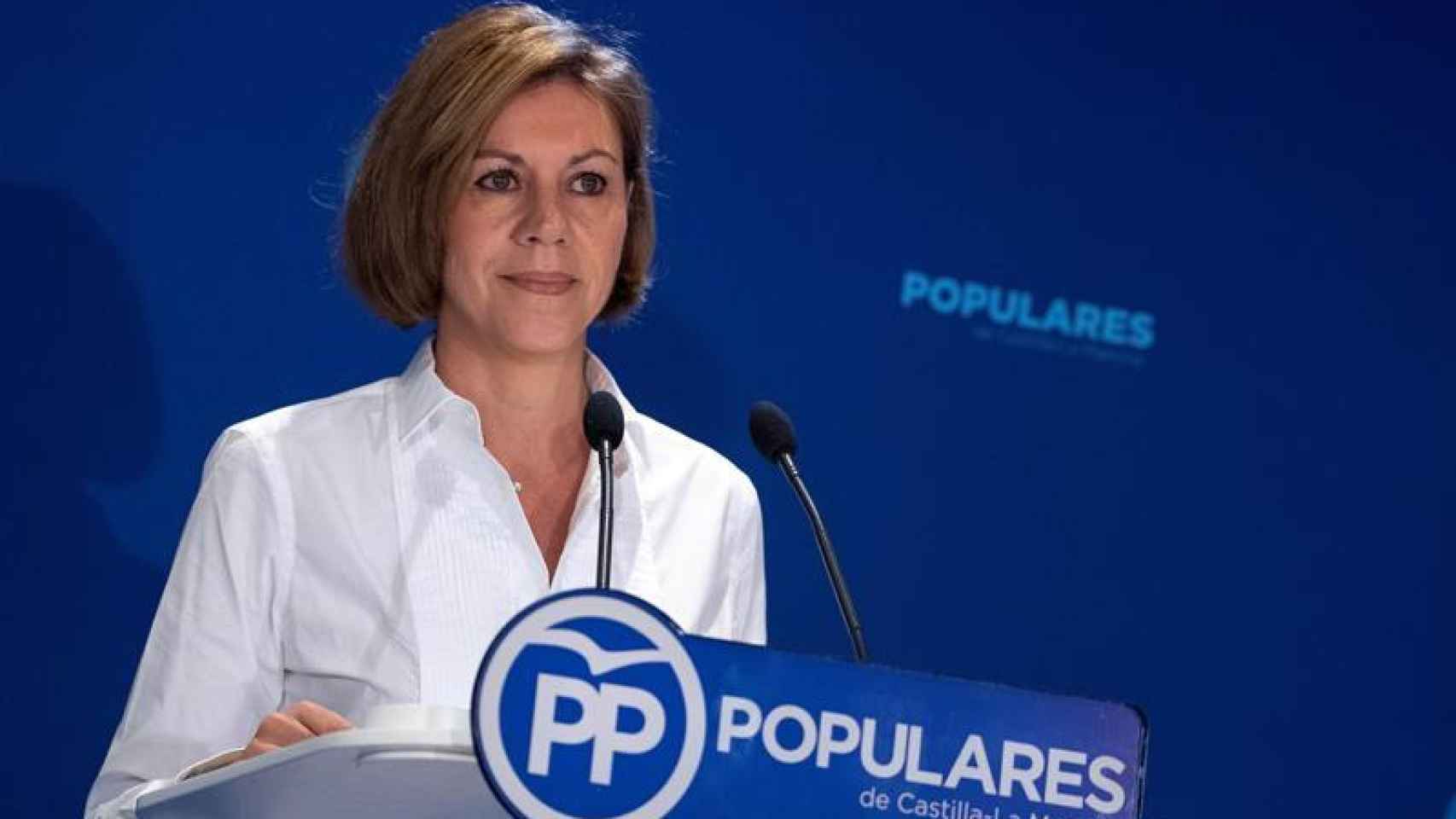 María Dolores de Cospedal, ministra de Defensa y presidenta del PP de Castilla-La Mancha / EFE