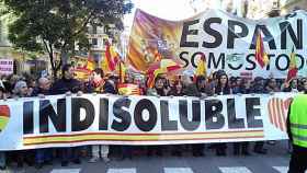Manifestación en Barcelona en defensa de la Constitución y de la unidad de España