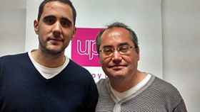 David Enguita (izquierda) y Miguel del Amo, nuevos coordinadores del Consejo Local de Barcelona y del Consejo Territorial de Cataluña de UPyD, respectivamente