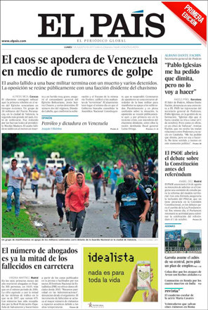 Portada de 'El País' del 7 de agosto de 2017 / CG