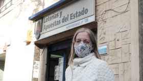 Carolina Vicente, lotera de Barcelona que repartido el segundo premio / PABLO MIRANZO