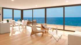Recreación virtual de los pisos de lujo que se construirán en el hotel Rosa dels Vents de la Costa Brava / CEDIDA