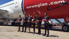 Corte de cinta del vuelo inaugural entre Barcelona y Miami de Norwegian / CG