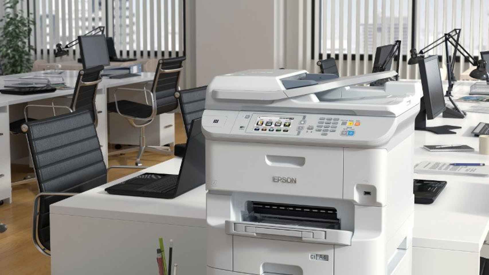 Una impresora Epson, en una imagen promocional de la marca.