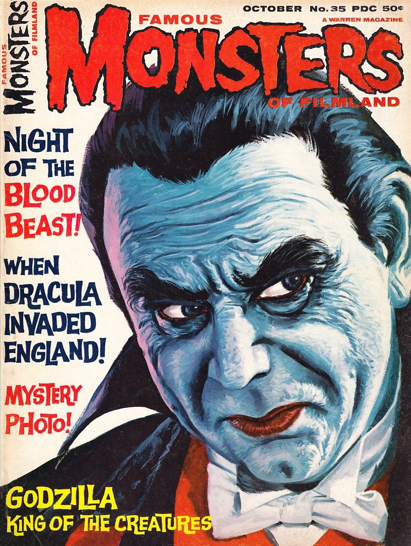 El númeo 35 de la revista Famous Monsters of Filmland (Octubre,1965)