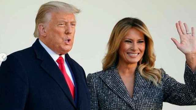 Imagen de Melania Trump y Donald Trump en el día de Acción de Gracias  /INSTAGRAM