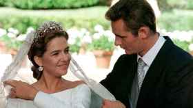 La infanta Cristina e Iñaki Urdangarin, el día de su boda, el 4 de octubre de 1997