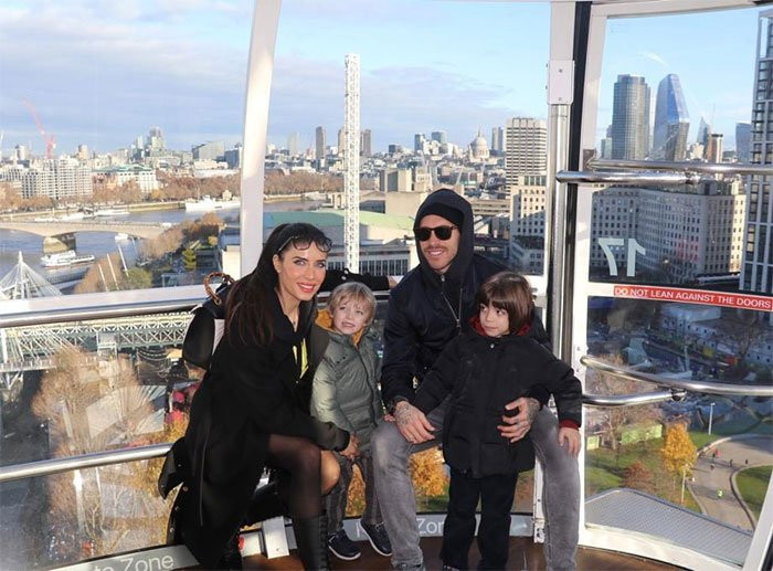 Sergio Ramos y Pilar Rubio en el London Eye