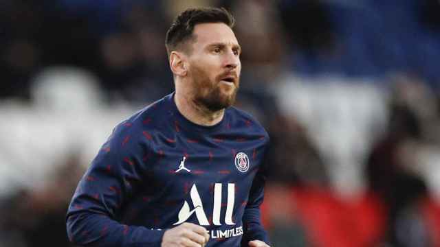 Messi, en la previa de un partido del PSG en la Ligue 1 / EFE