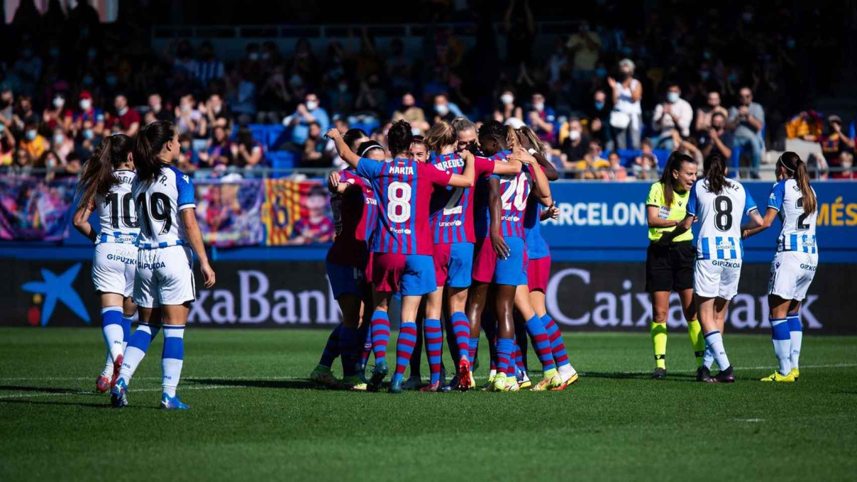El Barça Femenino vence a la Real Sociedad 8 1
