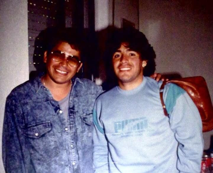 Dagoberto Escorcia con Diego Armando Maradona / CM