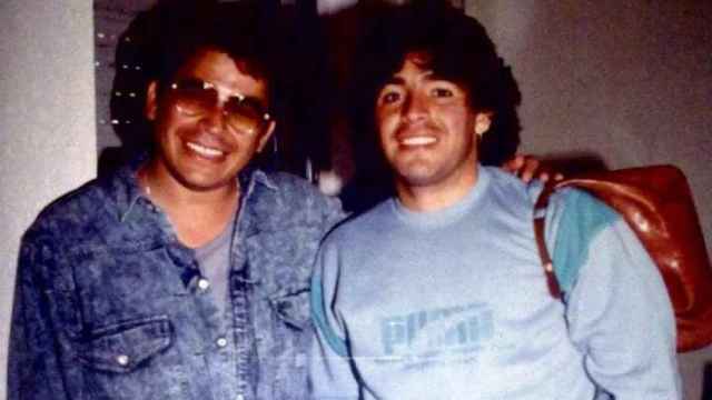 Dagoberto Escorcia con Diego Armando Maradona / CM