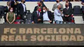 Joan Laporta en el palco del Camp Nou / FC Barcelona