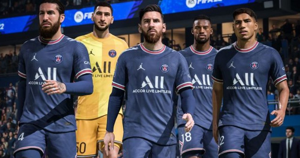 Captura del equipo del PSG en el FIFA 22 / EA Sports
